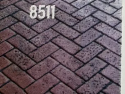 Pennsylvania Avenue Herringbone Brick stamped concrete pattern sample #8511