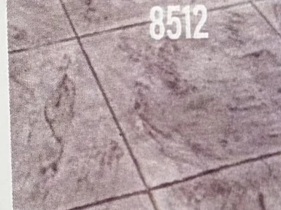 18" x 18" Slate stamped concrete pattern sample #8512