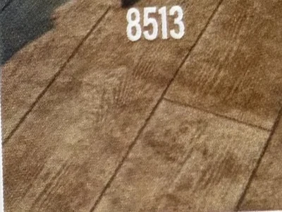 12" Wood Plank stamped concrete pattern sample #8513