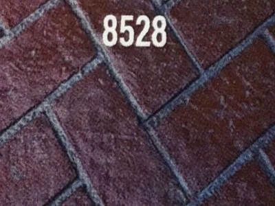 Brick Herringbone stamped concrete pattern sample #8528